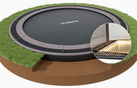 North In Ground Trampoline + Safety Net