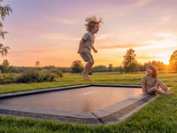 North In Ground Trampoline + Safety Net